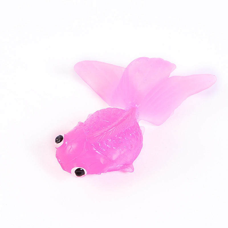 Simulation Soft Plastic Goldfish Fish Fishing Toy For Children