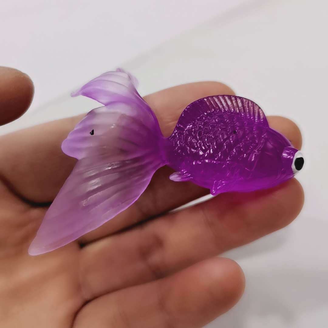 Simulation Soft Plastic Goldfish Fish Fishing Toy For Children