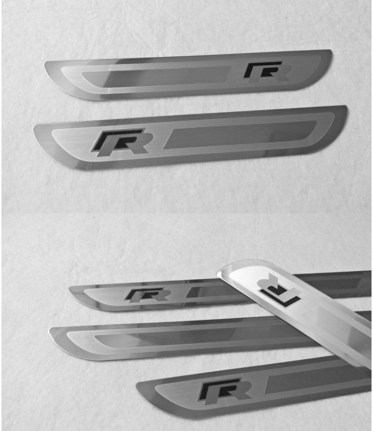 Pedal Sill Strip Anti-Scratch Bright Strip Decorative Sticker