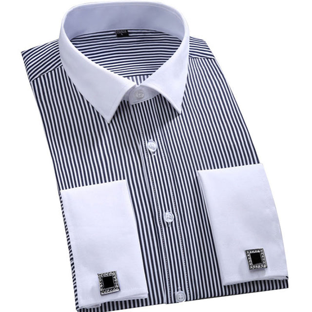 Cuff Shirt Business Shirt Stripes