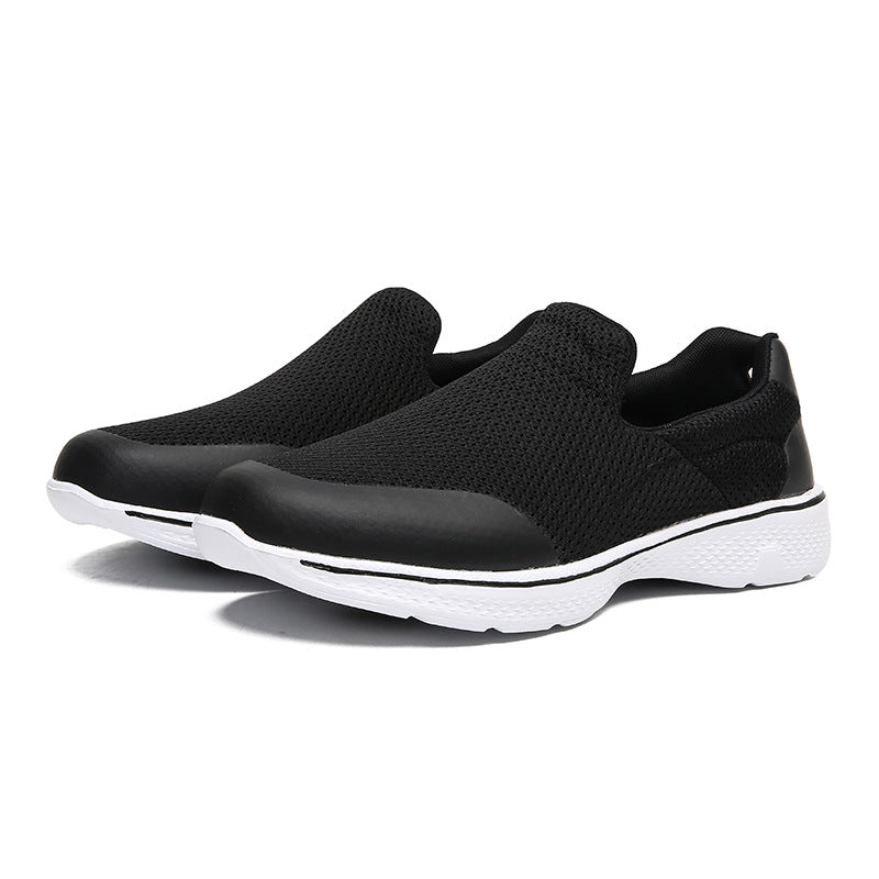 Summer New Sports Casual Shoes Black Hollow Breathable Set Foot Single Shoes Large Size Couple Shoes