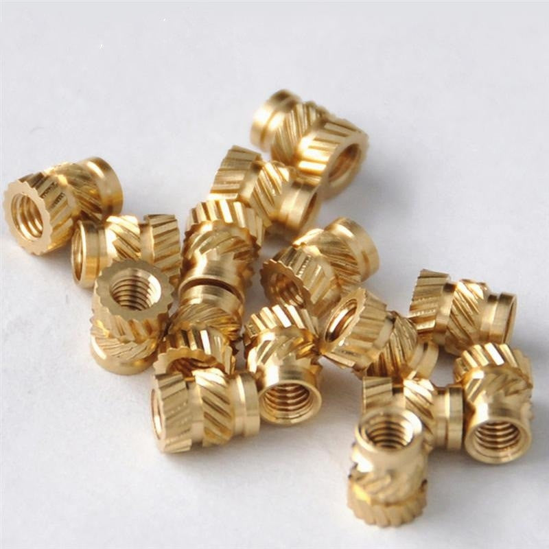 Threaded Knurled Brass Screw