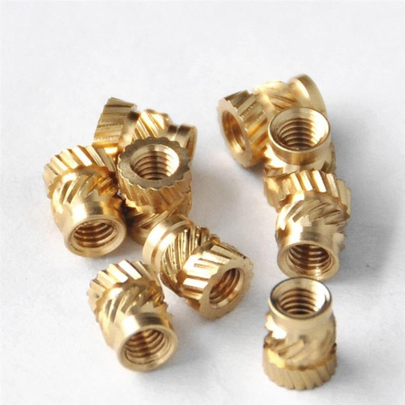 Threaded Knurled Brass Screw