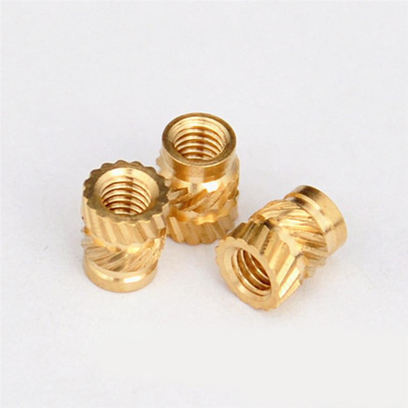 Threaded Knurled Brass Screw