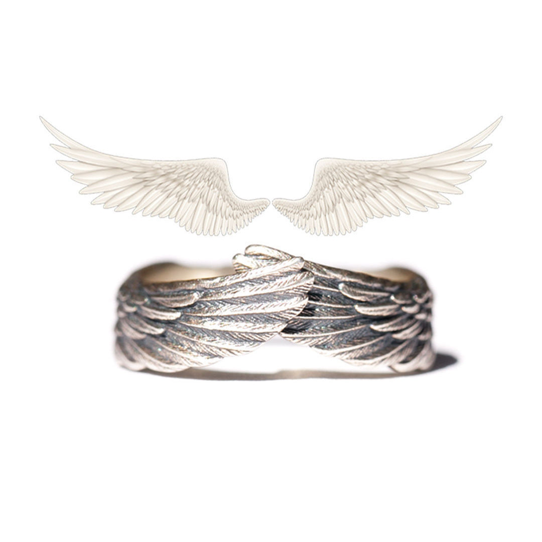 Simple Angel Wings Ring Fashion Retro Ring