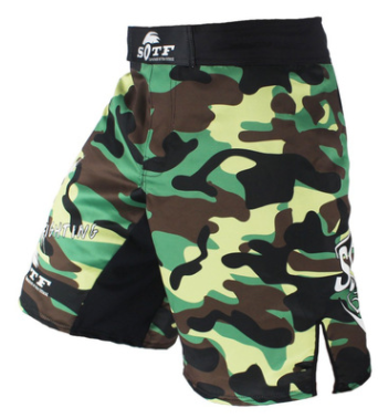 Mma Adult Men'S Camouflage Shorts Free Fighting Wear-Resistant Muay Thai Sanda Boxing Fighting Taekwondo Training Suit