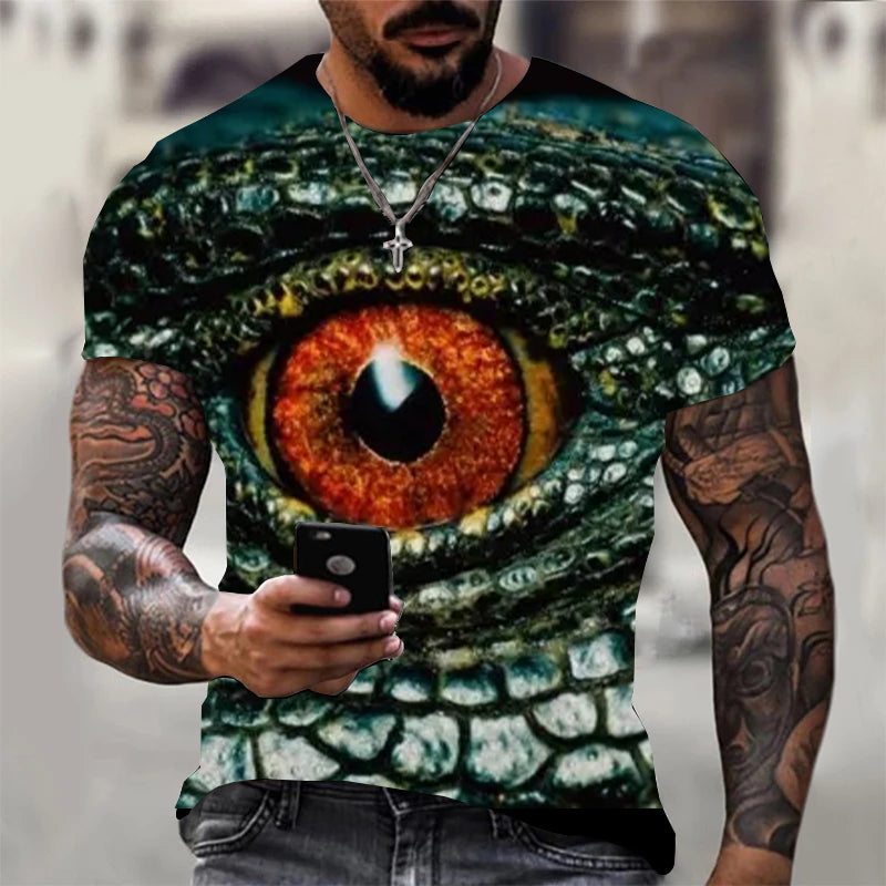 Men's Fashion Printed Short Sleeve T-Shirt Top