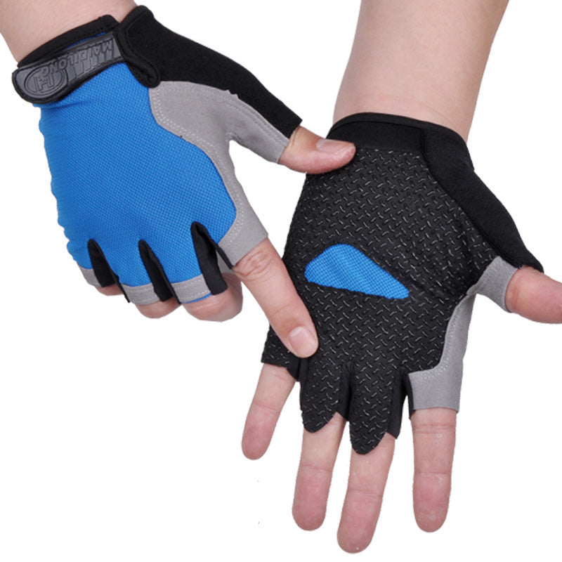 HOT Cycling Anti-slip Anti-sweat Men Women Half Finger Gloves