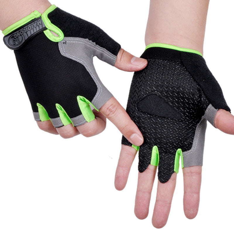 HOT Cycling Anti-slip Anti-sweat Men Women Half Finger Gloves