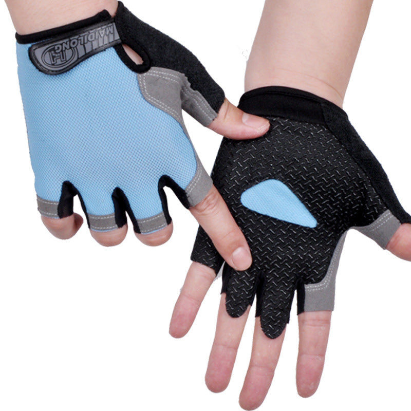 HOT Cycling Anti-slip Anti-sweat Men Women Half Finger Gloves