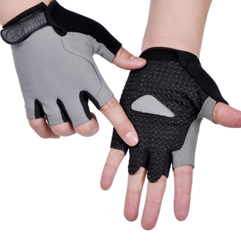 HOT Cycling Anti-slip Anti-sweat Men Women Half Finger Gloves