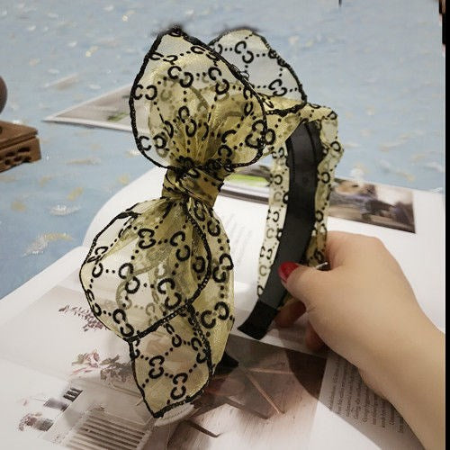 Headdress Fine Mesh Hairpin Broad Border Bow Tie Headband Lace Japan And South Korea Toothed Hairband Hair Hole Adult