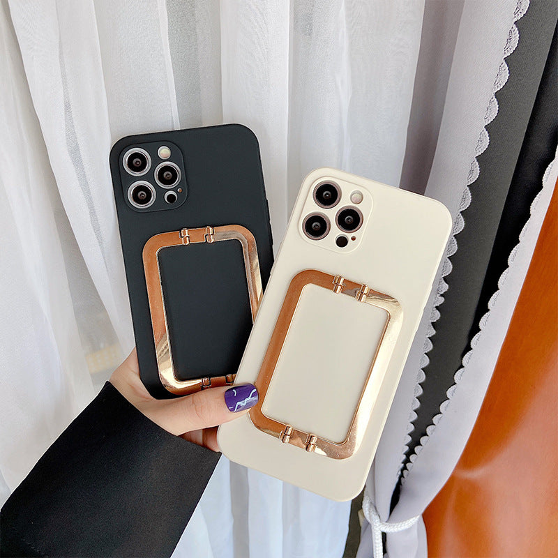 Compatible with Apple , Mobile Phone Case Fine Hole Square Buckle Liquid