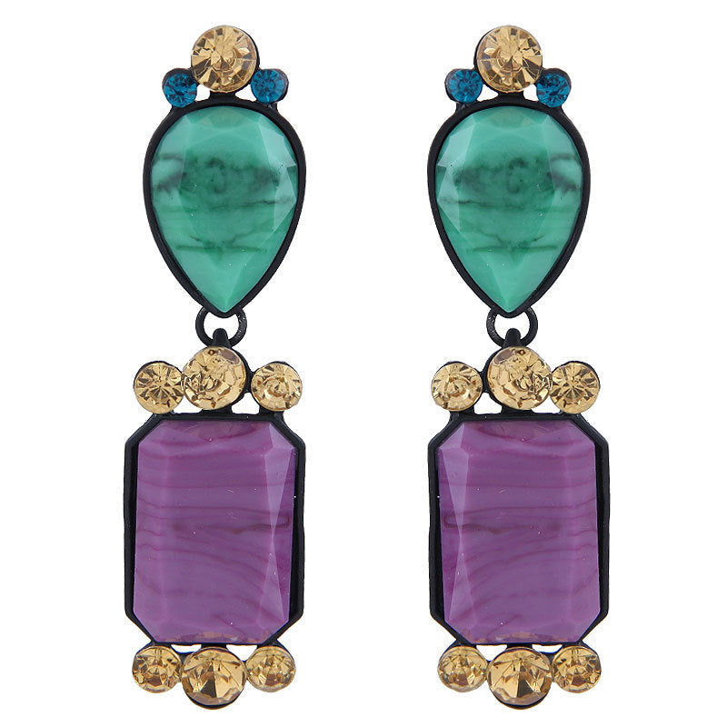 Super Fairy Diamond Multicolor Crystal Earrings