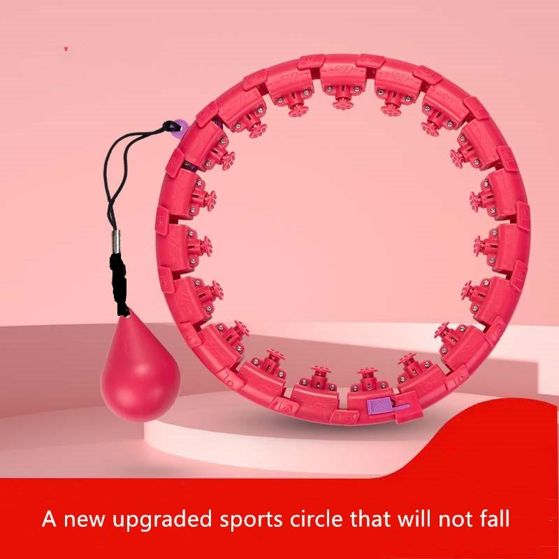 Fitness Hoops Smart Sport Exercise Massage Cirles 24 Detachable Knots Abdomen Workout Weight Loss Non-Falling Hoola Hoops