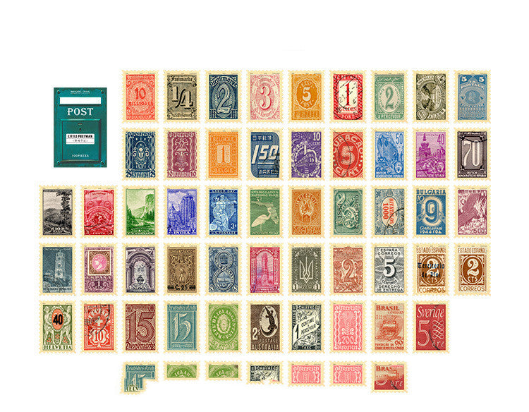 The Theme Of The Little Postman Series Stamps