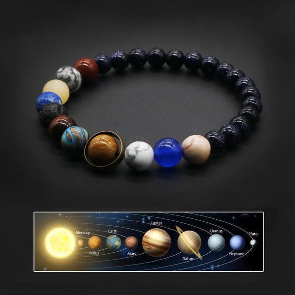 The Eight Planets Of The Universe, Galaxy, Solar System, Bracelet