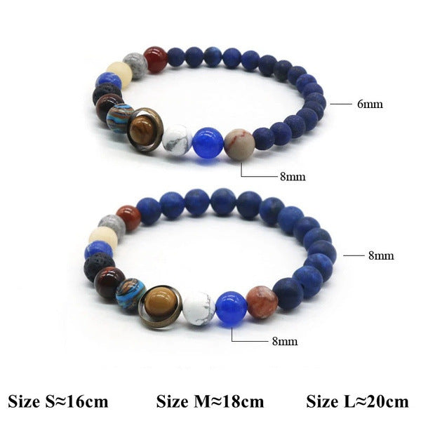 The Eight Planets Of The Universe, Galaxy, Solar System, Bracelet