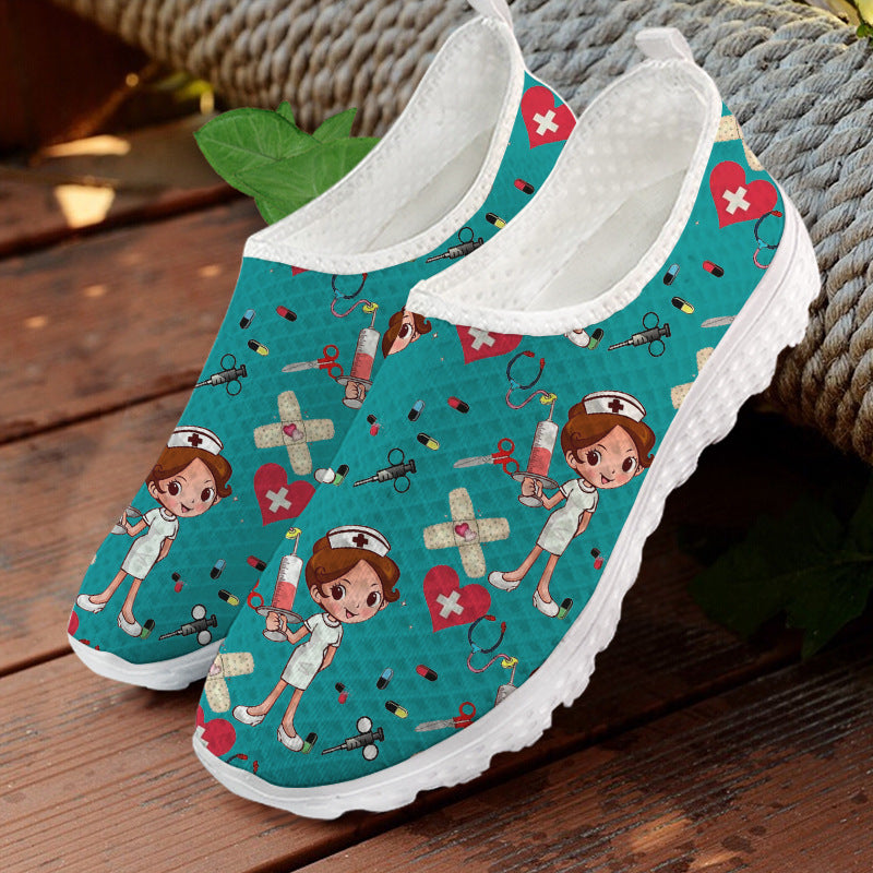 Round Toe Flat Cartoon Women's Shoes