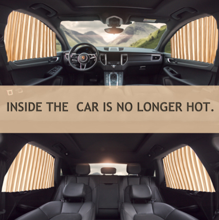 Magnetic Car Curtains Window Shade for Side Windows Baby Sun Shade Protection Adjustable Foldable Car Accessories