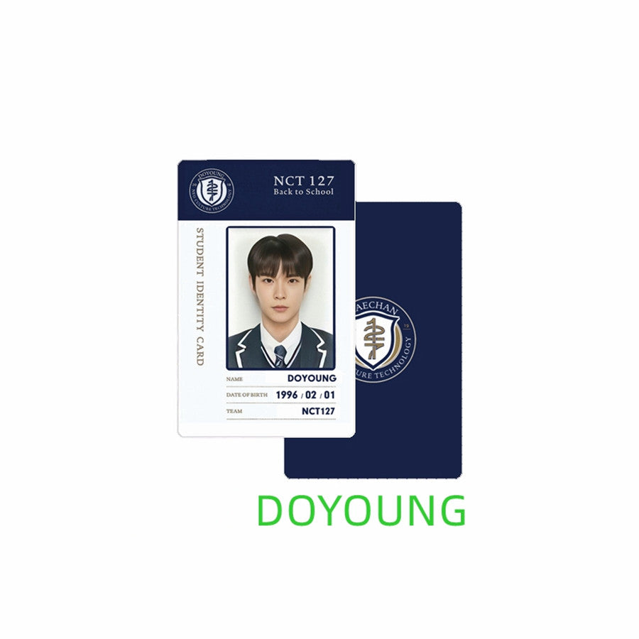 NCT127 HAECHAN TAEYONG JAEHYUN student ID card