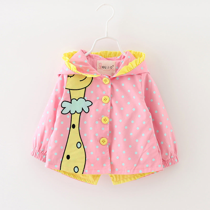 Girl's coat foreign style girl windbreaker