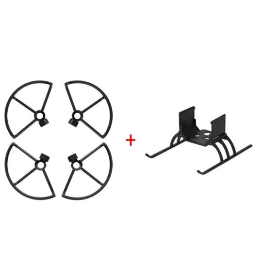 2 in1 Drone Accessories Set Propeller Guards and Foldable Landing Gear Anti-collison Ring for Holy Stone HS720/ 720E Drone