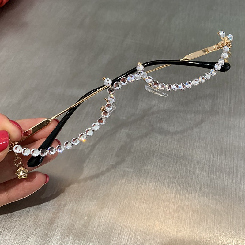 Metal diamond spectacle frame