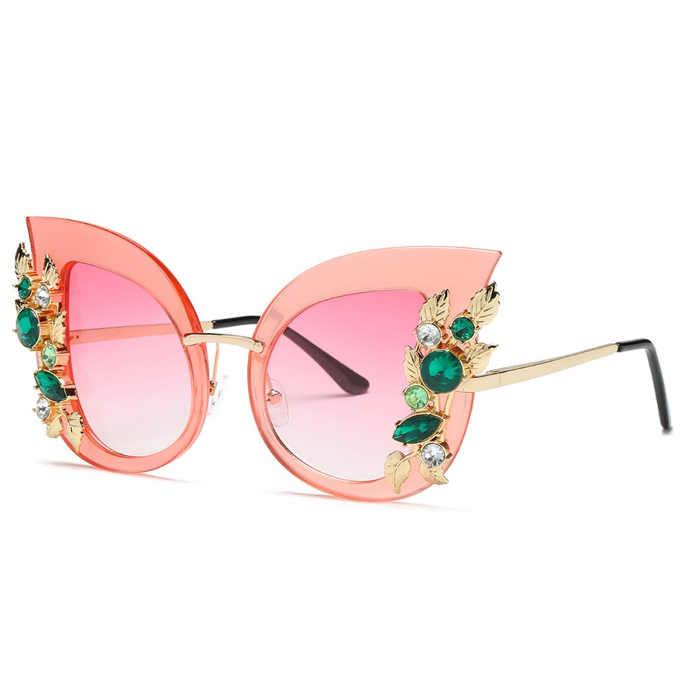 Diamond cat eye sunglasses