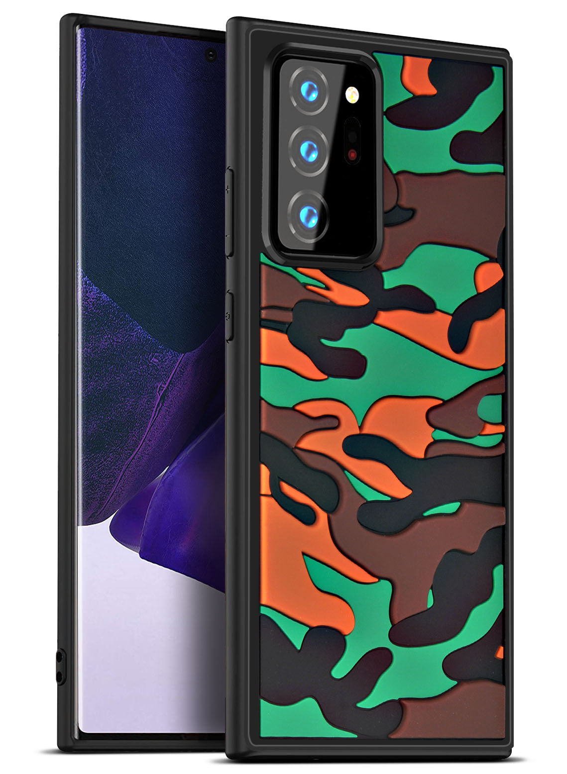 Camouflage Cloud Three-dimensional Silicone Phone Case