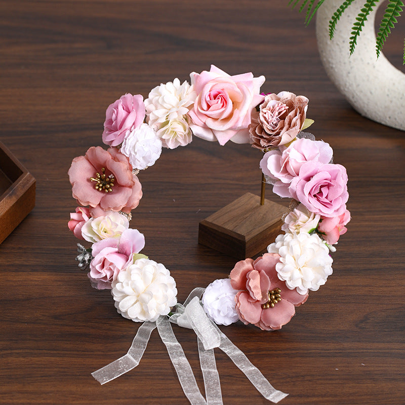 Bridal Wreath, Bridesmaid, Flower Headdress, Headband