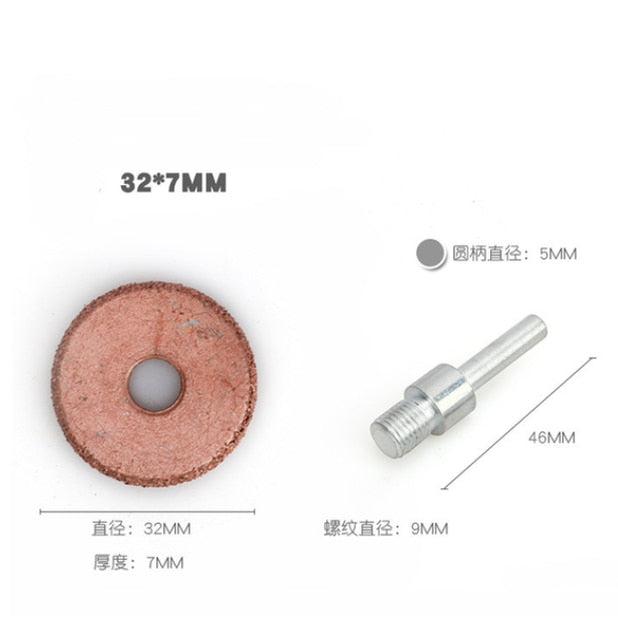 1pc Buffing Wheel Tungsten Carbide Rasp / Contour Cup With Arbor Adaptor Wheel Grind Professional Tire Repair Tool