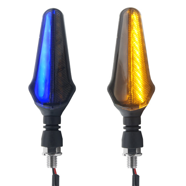 2/4Pcs 12V Motorcycle Turn Signal Brake Lamp DRL Indicator Light Racing Flowing Amber Flasher Led Blinker Flicker Lights