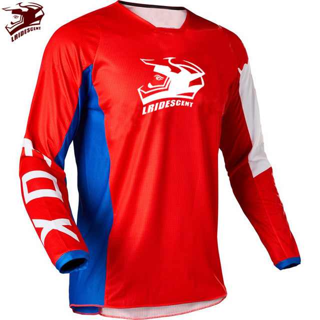 2021 IRIDESCENT FOX MTB Breathable Long Sleeve Summer Outdoor Off-road Mountain Bike Long-sleeved Downhill Bike Motorcycle