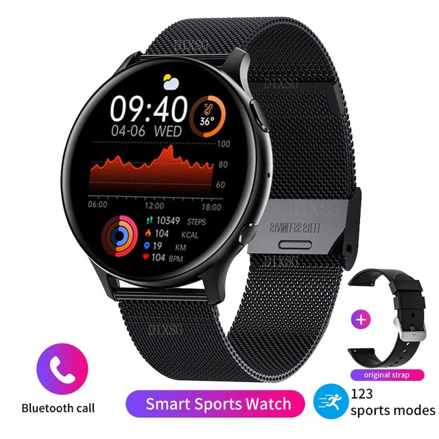 2022 New Bluetooth Call Smart Watch Men Sports Fitness Tracker Waterproof Smartwatch Large HD screen for huawei Xiaomi phone+box