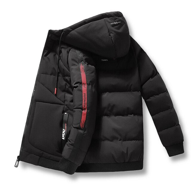 2022 New Fashion Men Winter Jacket Coat Korean Trend Hooded Jackets Mens Casual Thicken Warm Parka Coats Street Clothing