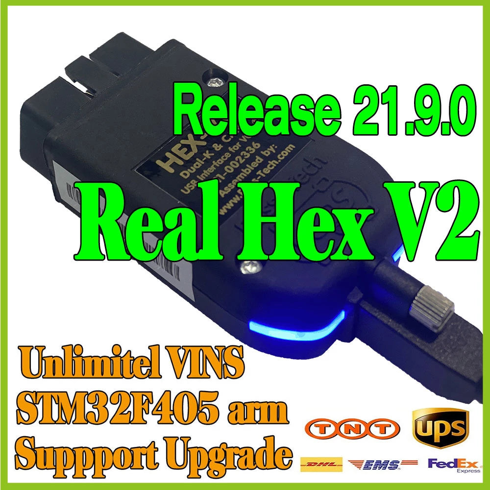 2022 Popular Upgrade To Newest Release 22.3 VAGCOM Real HEX-V2 STM32F405 ARM Unlimited VINs Multi-Language Offical Software