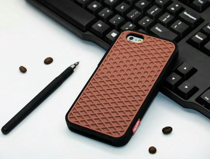 Waffle sole silicone phone case