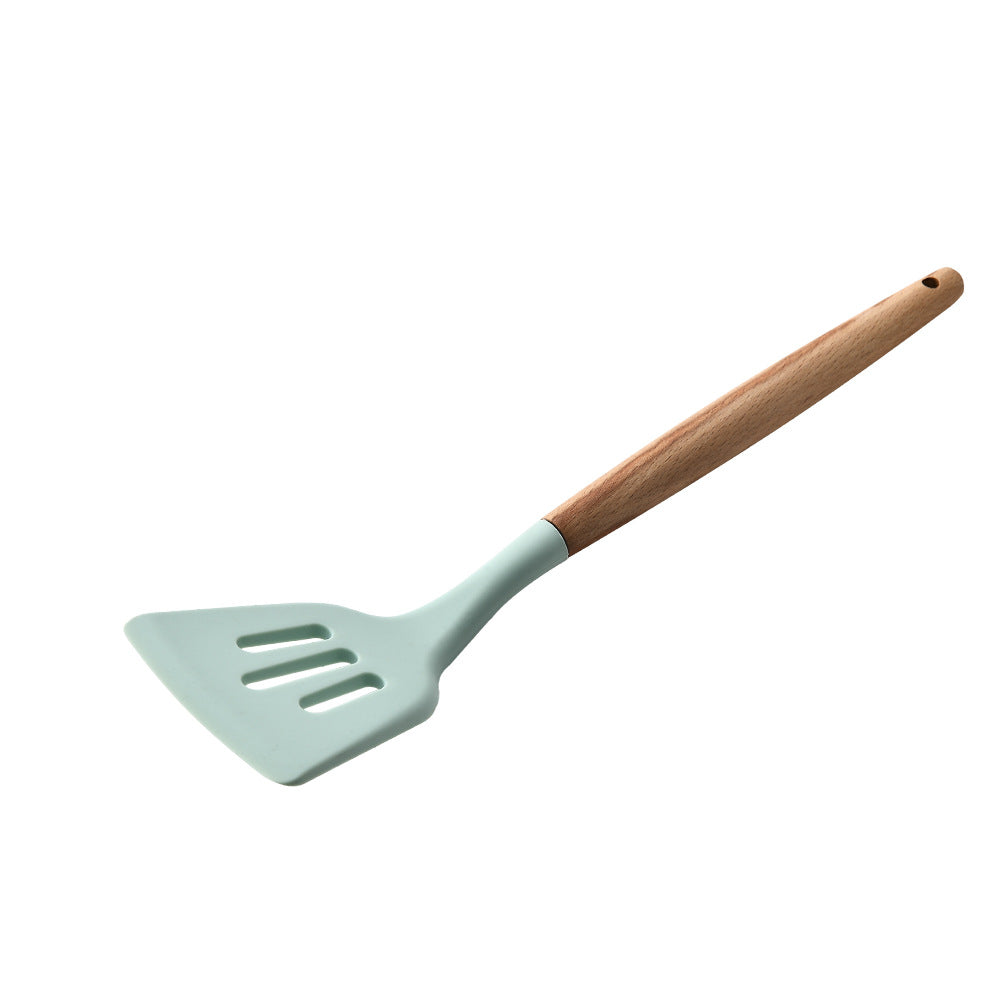 Silicone Kitchenware with Wooden Handle