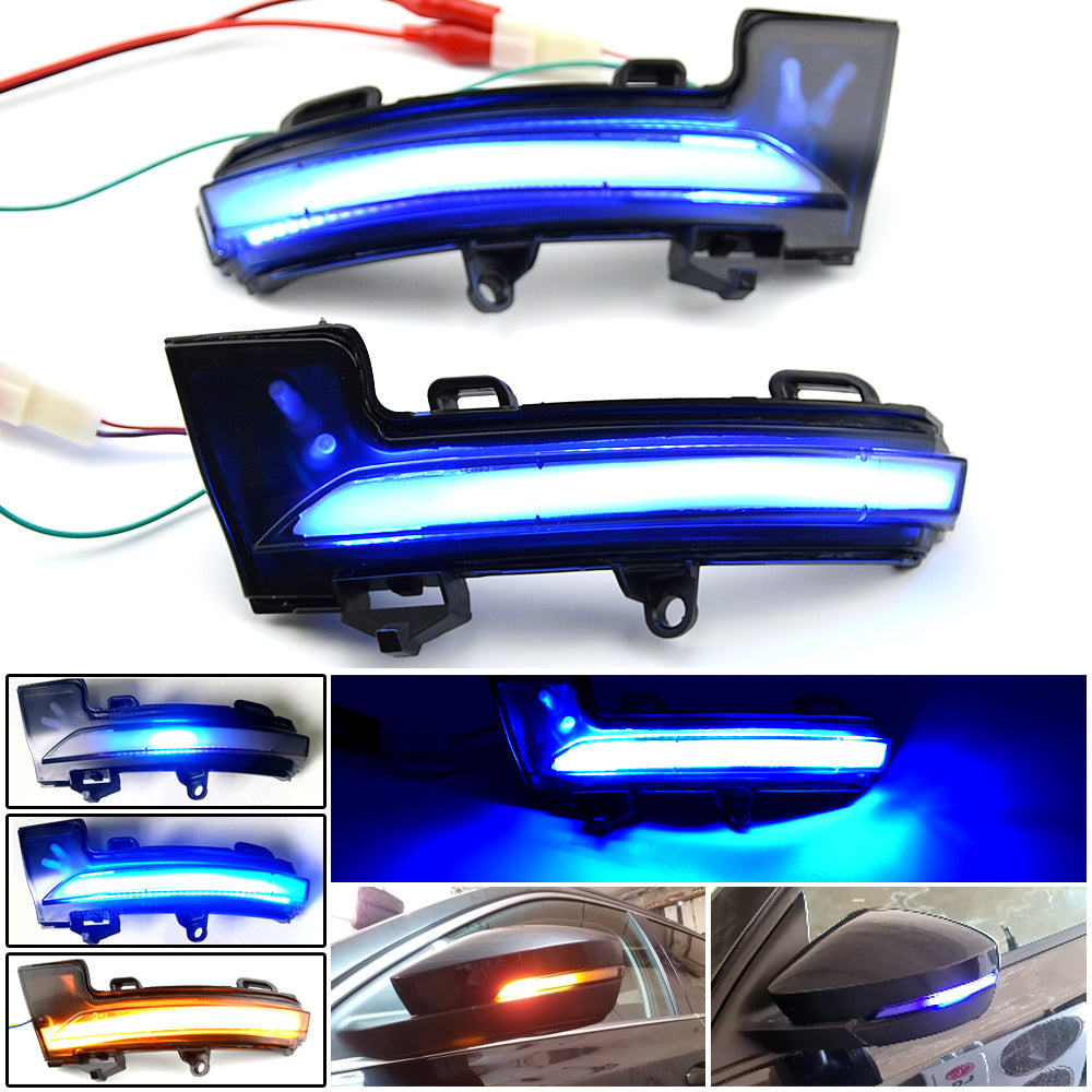 A Touch Of Blue Rearview Mirror Running Water Turn Signal Light