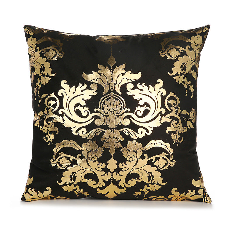 Sofa cushion cover bronzing waist pillowcase