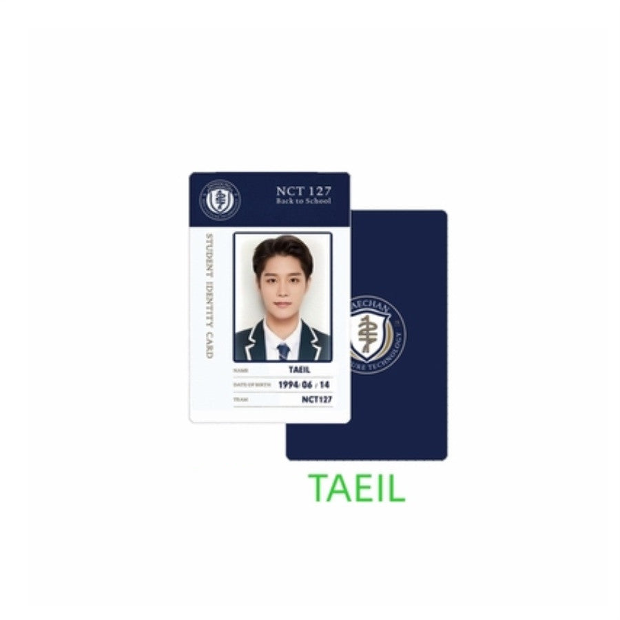 NCT127 HAECHAN TAEYONG JAEHYUN student ID card