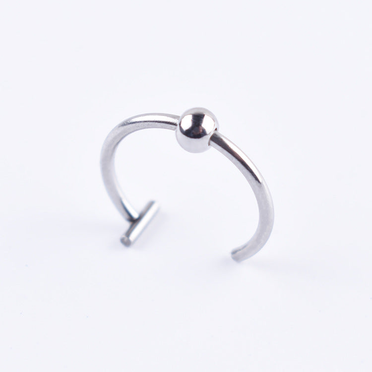 No hole false lip nail lip clip lip ring