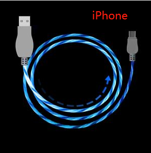 1M led charging cable