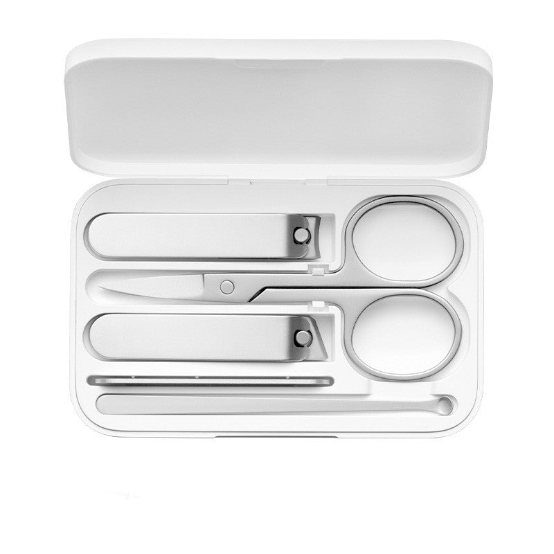 Nail clipper five-piece stainless steel