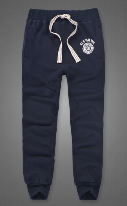 Men's casual trousers with fleece