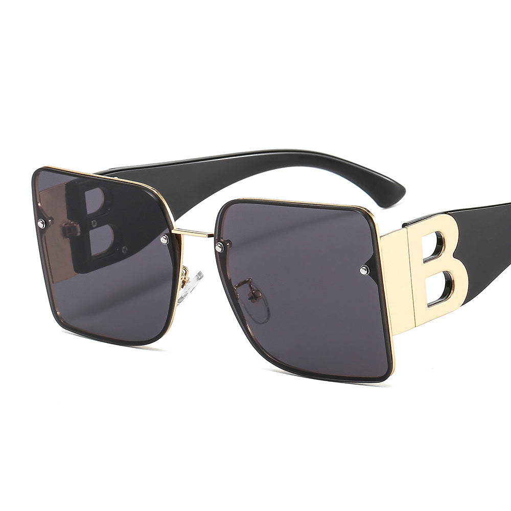 Large-frame European And American New B-shaped Decorative Sunglasses