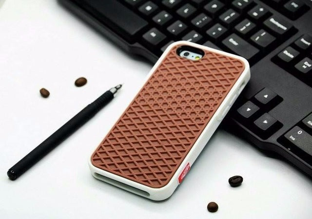 Waffle sole silicone phone case