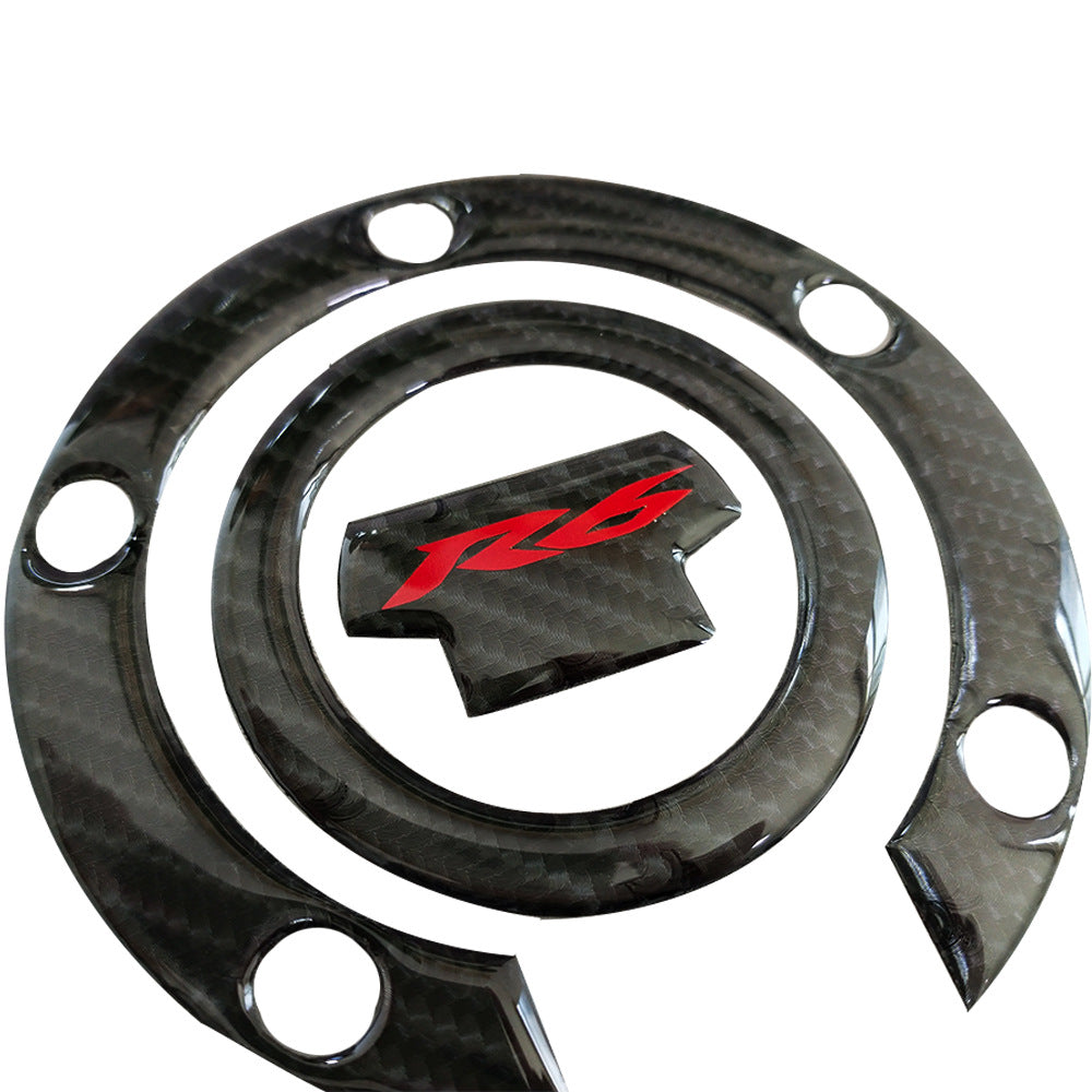 3D Carbon Fiber Fuel Tank Cover Sticker