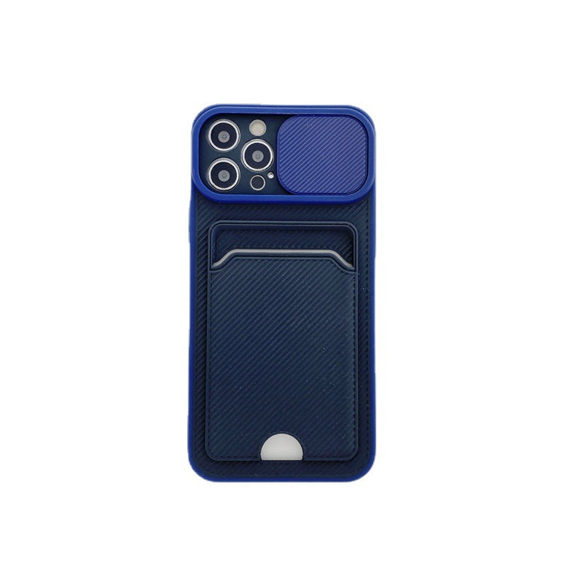 Sliding Lens Card Protective Sleeve Mobile Phone Case